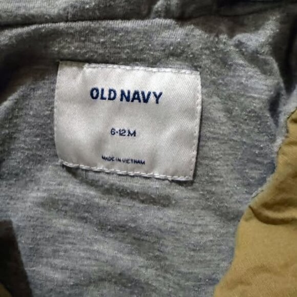 Old Navy Hooded Jacket 6 to 12M Tan - Picture 3 of 4